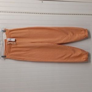 American Eagle women's boyfriend joggers size XS color peach